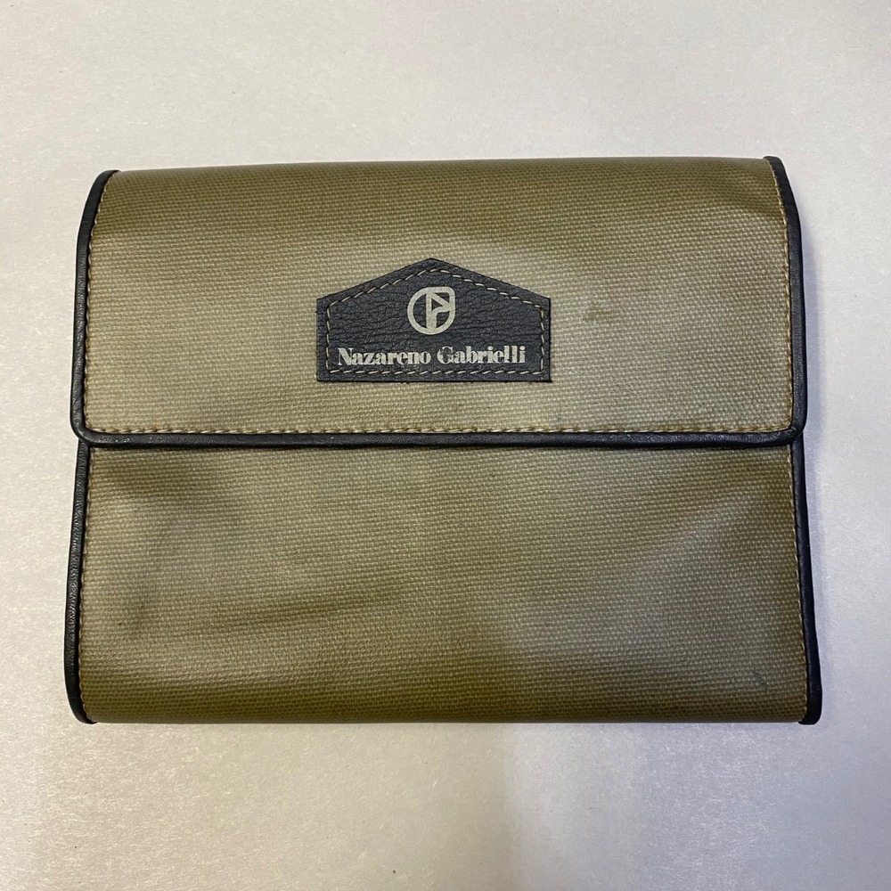 Nazareno Gabrielli Men's Wallet Clasped Coin Pouch Button Closure Designer